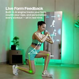 The Portl Studio | AI-Powered Smart Fitness Mirror | Personalised Workouts | Real-time Form Feedback | 250+ Workouts | 43 inch Touch Screen Display | All-in-one Gym | Companion App | 12-Month Warranty - Thumbnail 3