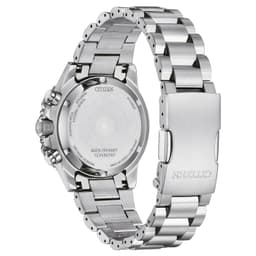 Citizen CA4660-61A Chronograph Eco-Drive Men's Watch – Stainless Steel Case &amp; Band, Sapphire Crystal,White Dial - Thumbnail 4