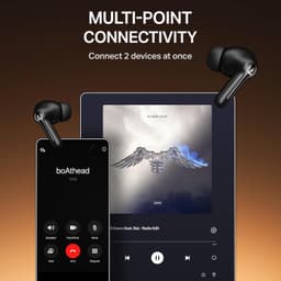 Boat 2025 Launch Airdopes Prime 413, 4Mics ENx, 50hrs Battery, Multipoint, App Support, BT v6.0, 12mm Drivers, ASAP Charge, Bluetooth Earbuds, TWS Ear Buds Wireless Earphones with mic (Active Black) - Thumbnail 5