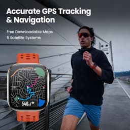 Amazfit Bip 6 Smart Watch 46mm, 14 Day Battery, 1.97" AMOLED Display, GPS &amp; Free Maps, AI, Bluetooth Call &amp; Text, Health, Fitness &amp; Sleep Tracker, 140+ Workout Modes, 5 ATM Water-Resistance, Black - Thumbnail 4