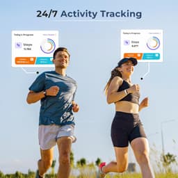 Alti Smart Band - Health &amp; Fitness Tracker with Stress, Activity, HRV, Sleep, SPO2, Skin Temperature, Women's Health Monitor, IP63 Waterproof, 20+ Sport Mode with Free App (Black) - Thumbnail 2