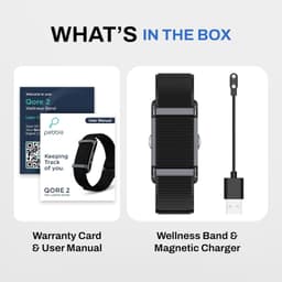 Pebble Newly Launched Qore 2 Premium Metal Fitness Band | 45 Days Battery Life, Heart Rate, SpO2, HRV &amp; Body Temp Monitor, Sleep Tracker, AI Health Analysis, Smart Notifications (Cosmic Black) - Thumbnail 9