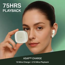 Boat Airdopes 313, 13mm Drivers, Glide Shell, 75H Battery, 4Mics ENx Tech, Stream Ad Free Music via App Support, Bluetooth Earbuds, TWS Ear Buds Wireless Earphones with mic (Gold Mist) - Thumbnail 6