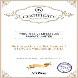 Atowak Stainless Steel Connected Wrist Watch with Leather Strap Water Resistant, Black Case Material 316L Stainless Steel Lens: Scratch-Resistant Sapphire Crystal - Thumbnail 7