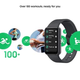 Samsung Galaxy Fit3 (Gray) | 4cm AMOLED Display | 13 Days Battery | 100+ Exercises | Media Control | Track Sleep | Track Your Workout - Thumbnail 3