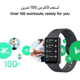 Samsung Galaxy Fit3 Light and Sleek Fitness Band, 13 Days Battery, 100+ Exercises and Sleep Tracking, Dark Gray (Black) - Thumbnail 4