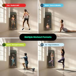 The Portl Studio | AI-Powered Smart Fitness Mirror | Personalised Workouts | Real-time Form Feedback | 250+ Workouts | 43 inch Touch Screen Display | All-in-one Gym | Companion App | 12-Month Warranty - Thumbnail 4