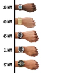 Diesel Leather Analog Silver Dial Men's Watch-Dz7483, Band Color-Brown - Thumbnail 6