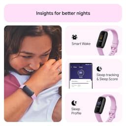 Fitbit Inspire 3 Health &amp; Fitness Tracker (Lilac Bliss/Black) with 6-Month Premium Membership - Thumbnail 5