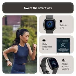 Fitbit Sense 2 Health &amp; Fitness Watch (Shadow Grey/Graphite Aluminium) with 6-Month Premium Membership - Thumbnail 5