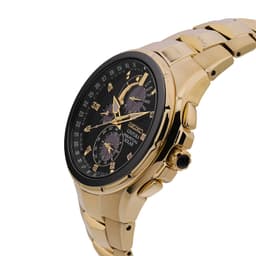 Seiko Analogue Men's Stainless Steel Watch (Black Dial Yellow Colored Strap) - Thumbnail 2