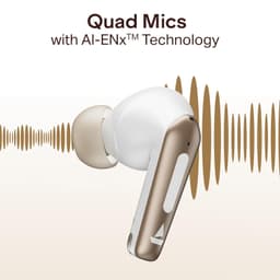 boAt Airdopes Prime 512 (2026 Launch) Volume Swipe Control, 4Mics AI-ENx, 50H Battery, Multi Connect, App Support, BT v6.1, Bluetooth Earbuds, TWS Ear Buds Wireless Earphones with mic(Moonstone White) - Thumbnail 6