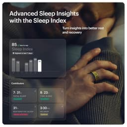 ULTRAHUMAN Ring AIR - Bionic Gold - Size 7 - Smart Ring | No Monthly Subscription | Size First with Sizing Kit | Sleep Tracking Wearable - Heart Rate - Fitness Tracker - Thumbnail 5