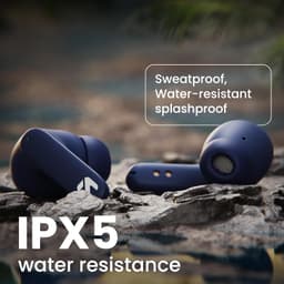 GOBOULT Z40 True Wireless in Ear Earbuds with 60H Playtime, Zen™ ENC Mic, Low Latency Gaming, Type-C Fast Charging, Made in India, 10mm Rich Bass Drivers, IPX5, Ear Buds TWS (Blue) - Thumbnail 6