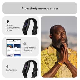 Fitbit Inspire 3 Health &amp; Fitness Tracker (Midnight Zen/Black) with 6-Month Premium Membership - Thumbnail 4