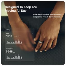 ULTRAHUMAN Ring AIR - Raw Titanium - Size 9 - Smart Ring | No Monthly Subscription | Size First with Sizing Kit | Sleep Tracking Wearable - Heart Rate - Fitness Tracker - Thumbnail 6
