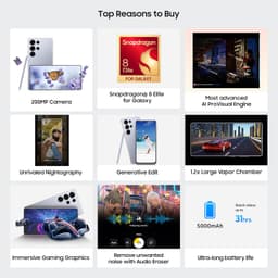 Samsung Galaxy S25 Ultra 5G AI Smartphone (Titanium Whitesilver, 12GB RAM, 256GB Storage), 200MP Camera, S Pen Included, Long Battery Life - Thumbnail 2