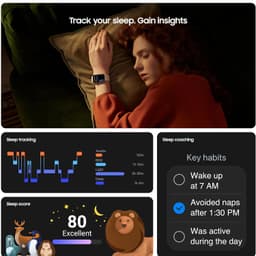Samsung Galaxy Fit3 (Gray) | 4cm AMOLED Display | 13 Days Battery | 100+ Exercises | Media Control | Track Sleep | Track Your Workout - Thumbnail 6