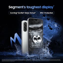 Samsung Galaxy M17 5G Mobile (Moonlight Silver, 6GB RAM, 128GB Storage) | 50MP OIS Triple Camera | Gorilla Glass Victus| IP54 | 6 Gen OS Upgrades | AI | Gemini Live | Lag-free Gaming | Without Charger - Thumbnail 5